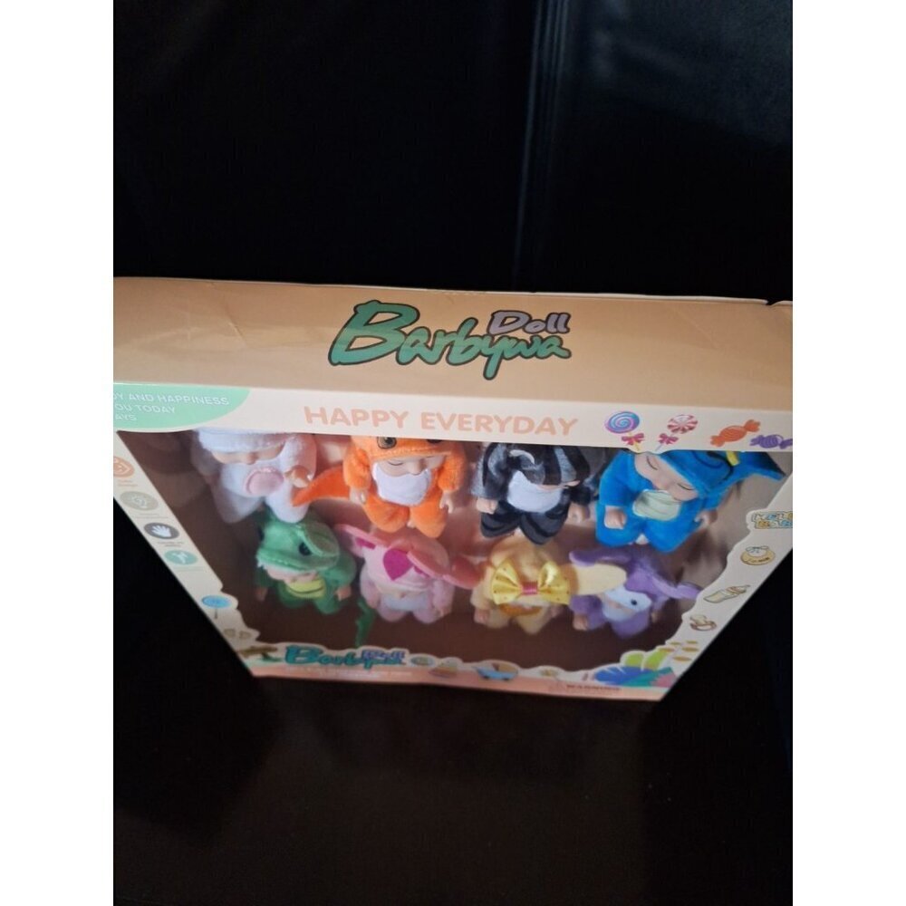 Doll Barbywa 8 Pack Mini Dolls 4 inch Animal Theme Ages 3+ - Picture 3 of 3